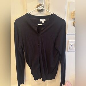 Classic Black Cardigan Sweater